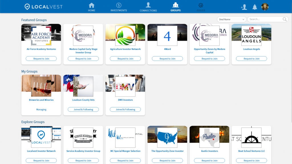 Groups at Localvest